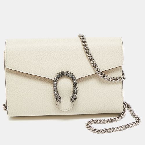 Off Leather Mini Dionysus Wallet on Chain - Gucci - Modalova