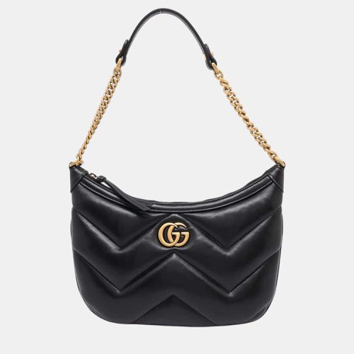 Leather Gg Marmont Small Shoulder Bag - Gucci - Modalova