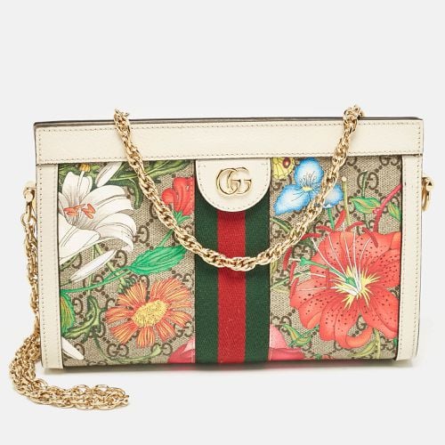 Gucci Multicolor Flora GG Supreme Canvas Small Ophidia Shoulder Bag - Gucci - Modalova