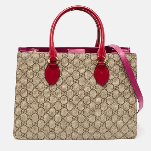 Gucci Tricolor GG Supreme Canvas and Leather Top Handle Bag - Gucci - Modalova