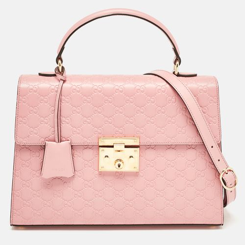 Ssima Leather Medium Padlock Top Handle Bag - Gucci - Modalova