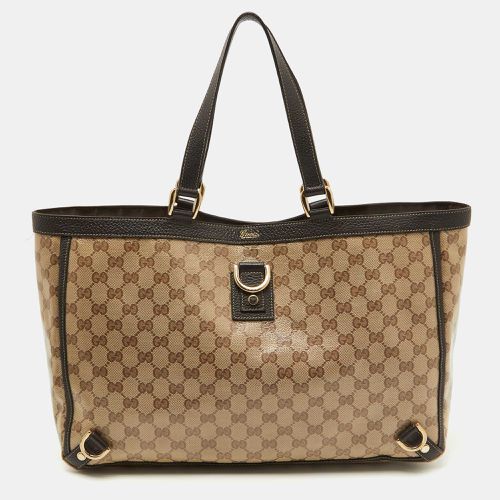 Gucci Beige/Brown GG Supreme Canvas and Leather Abbey D-Ring Tote - Gucci - Modalova