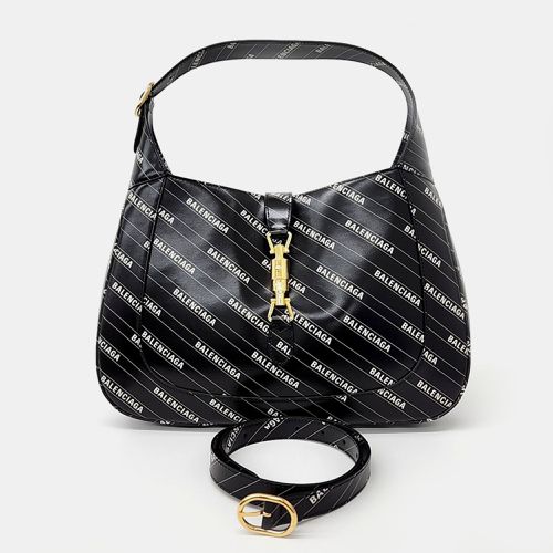 Gucci Black Leather Hacker Project 1961 Jackie medium hobo bag - Gucci - Modalova