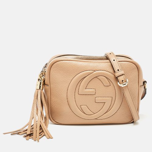 Gucci Beige Leather Small Soho Disco Crossbody Bag - Gucci - Modalova