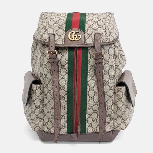 Gucci Multicolor Coated Canvas GG Ophidia Medium Backpack bag - Gucci - Modalova