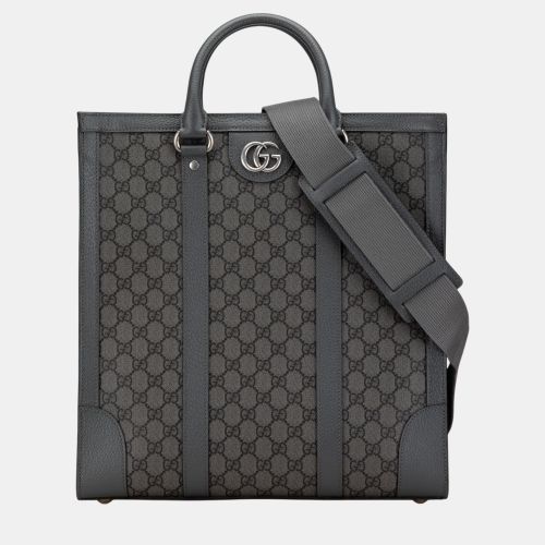 Gucci Grey Medium GG Supreme Ophidia Satchel - Gucci - Modalova