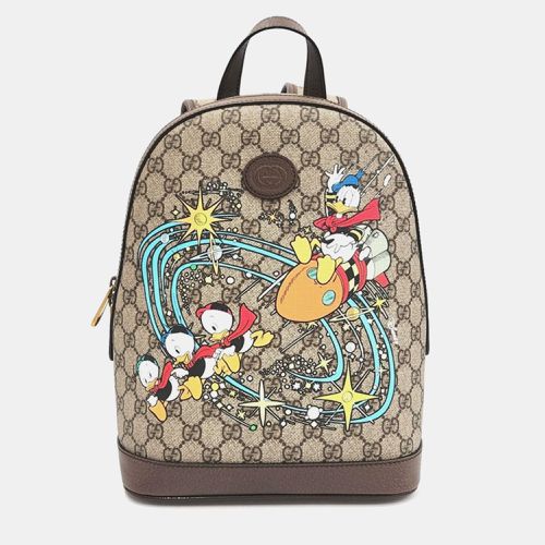 Gucci x Disney GG Supreme Monogram Donald Duck Small Interlocking G Dome Backpack - Gucci - Modalova