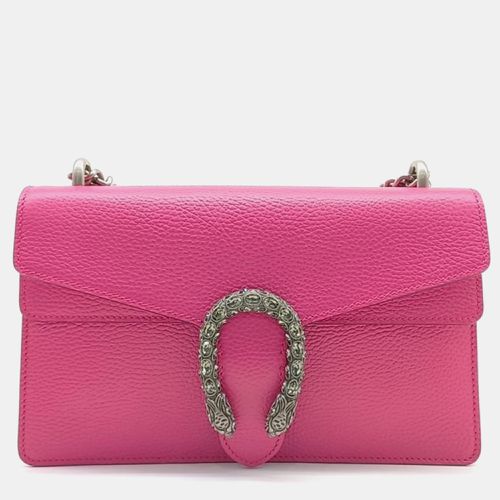 Gucci Pink Leather Dionysus Chain Shoulder Bag - Gucci - Modalova