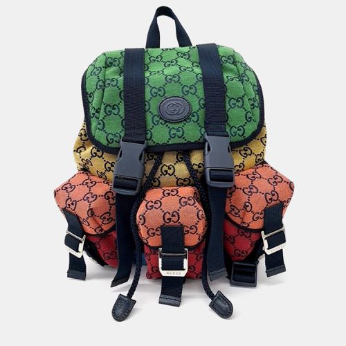 Gucci Multicolor Jacquard Canvas Backpack - Gucci - Modalova