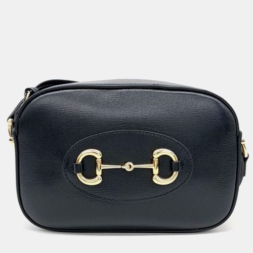 Gucci Black Leather Small 1955 Horsebit Camera Bag - Gucci - Modalova