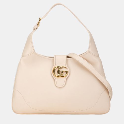 Gucci Beige Medium Leather Aphrodite Crossbody - Gucci - Modalova