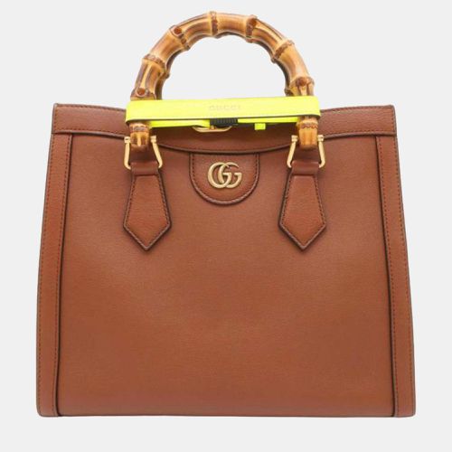 Gucci Brown Small Bamboo Diana Satchel - Gucci - Modalova