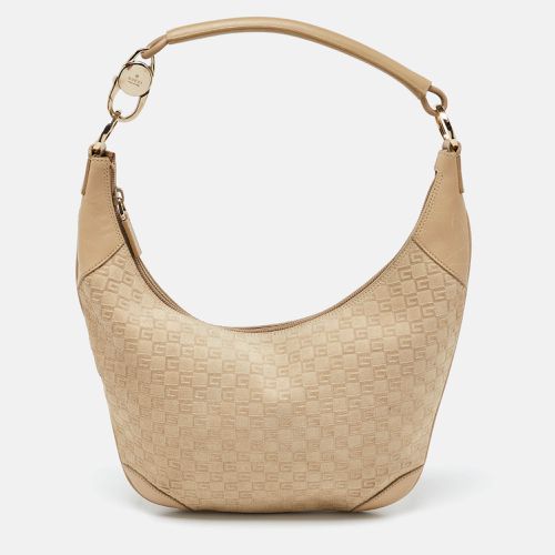 GG Suede and Leather Hobo - Gucci - Modalova