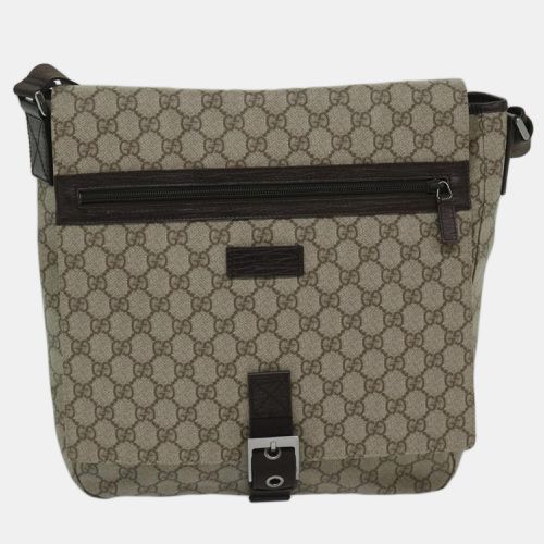 Gucci Beige Canvas GG Supreme shoulder bag - Gucci - Modalova