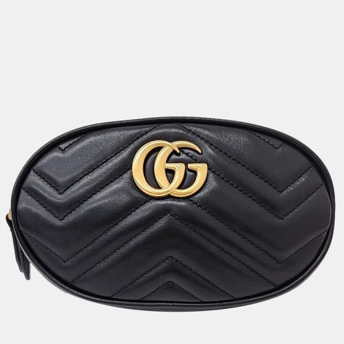 Gucci Black GG Marmont Matelasse Belt Bag - Gucci - Modalova