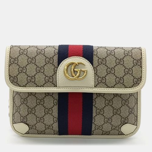 Gucci Brown Canvas Ophidia Belt bag - Gucci - Modalova