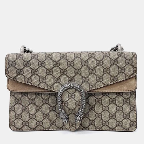 Gucci Beige GG Supreme Canvas and Suede Small Dionysus Shoulder Bag - Gucci - Modalova