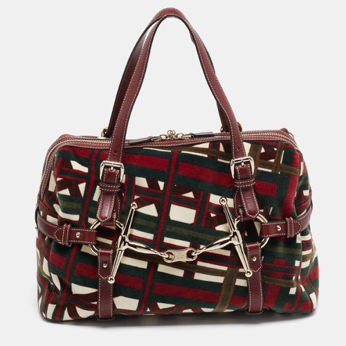 Gucci Multicolor Velvet and Leather Medium 85th Anniversary Boston Bag - Gucci - Modalova