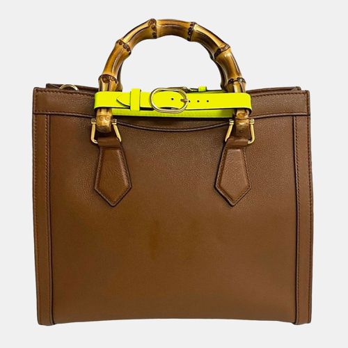 Gucci Brown Leather Diana Bamboo Small Tote Bag - Gucci - Modalova