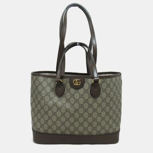 Gucci Brown Canvas GG Canvas Tote Bag - Gucci - Modalova