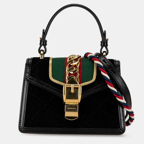 Gucci Mini GG Velvet Sylvie Satchel Bag - Gucci - Modalova