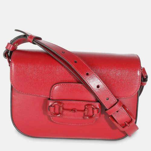 Gucci Red Calfskin Mini Horsebit 1955 Shoulder Bag - Gucci - Modalova