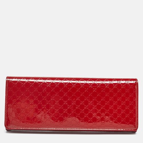 Gucci Red Microguccissima Patent Leather Broadway Clutch - Gucci - Modalova