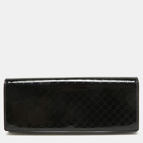 Gucci Black Microguccissima Patent Leather Small Broadway Clutch - Gucci - Modalova