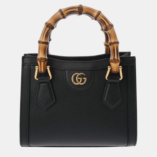 Leather Mini Diana Bamboo Shoulder Bag - Gucci - Modalova