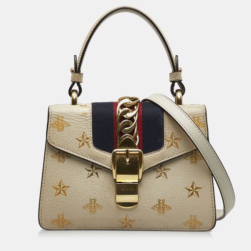 Gucci Mini Sylvie Bee Star Top Handle Bag - Gucci - Modalova