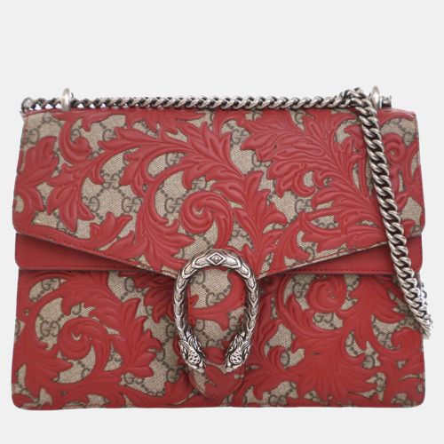 Gucci Red Medium GG Supreme Arabesque Dionysus Shoulder Bag - Gucci - Modalova