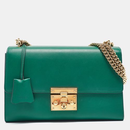 Gucci Green Leather Medium Padlock Shoulder Bag - Gucci - Modalova