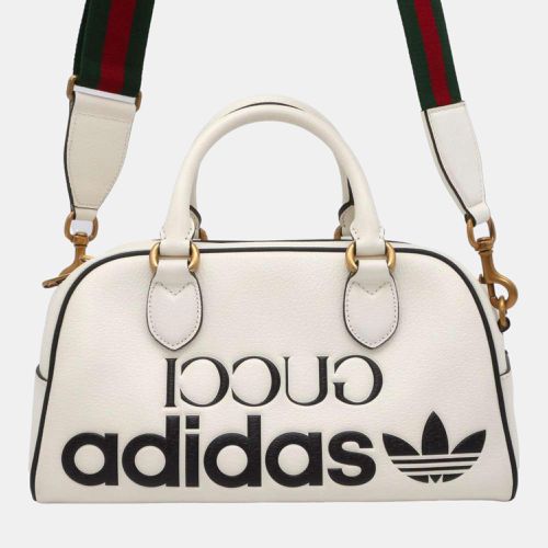 Gucci x Adidas White Leather Mini Duffel Bag - Gucci - Modalova