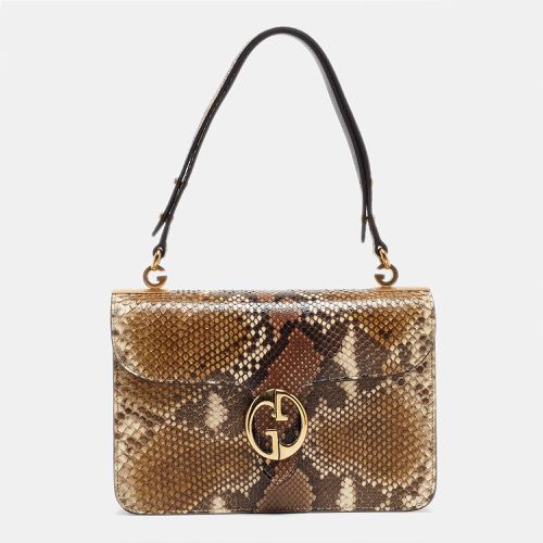 Gucci Multicolor Python Medium 1973 Flap Shoulder Bag - Gucci - Modalova