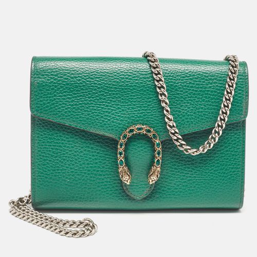 Gucci Green Leather Dionysus Wallet On Chain - Gucci - Modalova