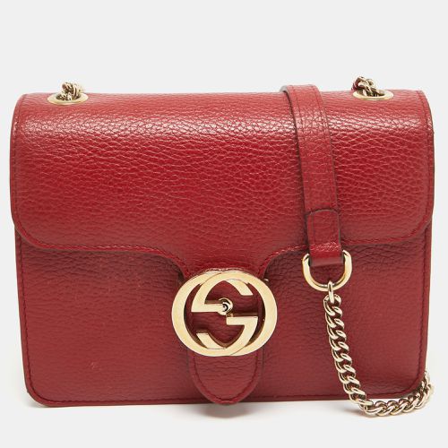 Gucci Red Leather Small Dollar Interlocking G Crossbody Bag - Gucci - Modalova