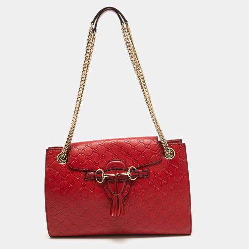 Gucci Red Guccissima Leather Large Emily Shoulder Bag - Gucci - Modalova