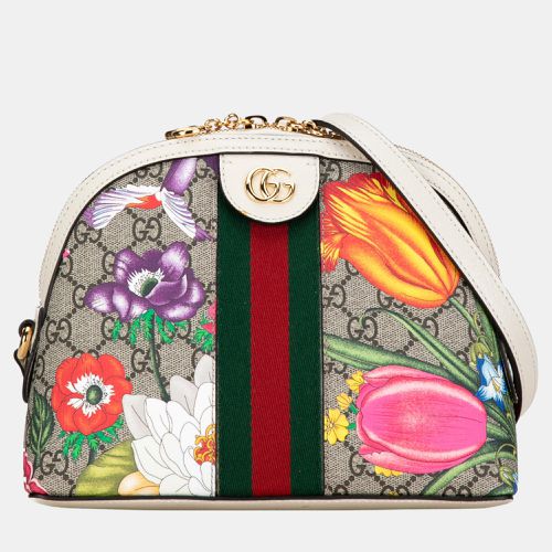 Gucci Multicolour Canvas Small GG Supreme Flora Ophidia Dome Shoulder Bag - Gucci - Modalova