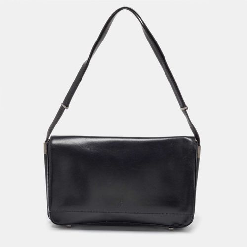 Gucci Black Leather Flap Shoulder Bag - Gucci - Modalova