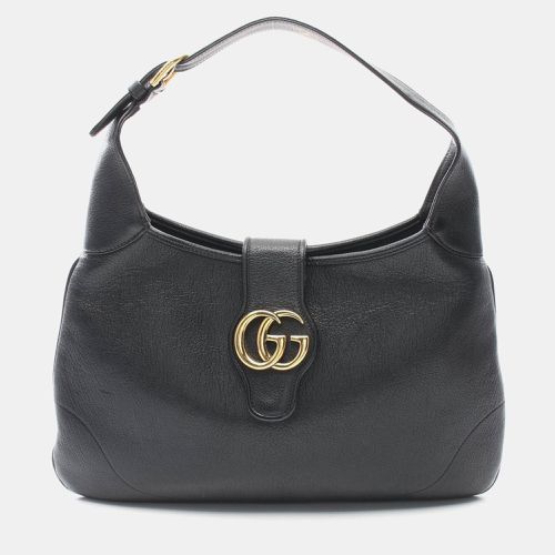 Gucci Black Leather Medium Aphrodite Shoulder Bag - Gucci - Modalova