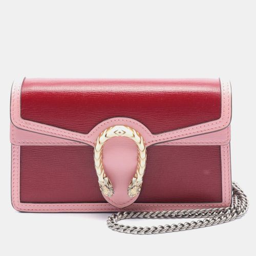 Gucci Pink Leather Leather Dionysus Super Mini Shoulder Bag - Gucci - Modalova