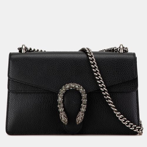 Gucci Black Leather Small Dionysus Shoulder Bag - Gucci - Modalova