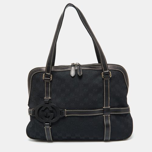 Gucci Black GG Canvas and Leather Royal Shoulder Bag - Gucci - Modalova