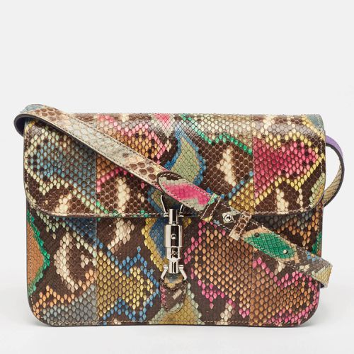 Gucci Multicolor Python Jackie Flap Shoulder Bag - Gucci - Modalova