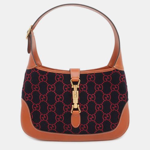 Gucci Navy Blue /BrownGG Leather Small Jackie 1961 Shoulder Bags - Gucci - Modalova