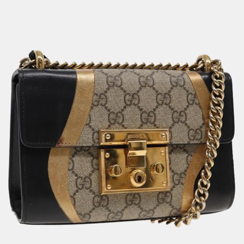 Gucci Beige GG Supreme Canvas Padlock Shoulder Bag - Gucci - Modalova