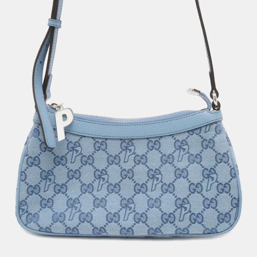 Gucci PALACE Blue Canvas GG-P Canvas Half Moon Mini Shoulder Bag - Gucci - Modalova