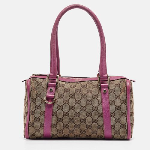 Gucci Pink/Beige GG Canvas and Leather Abbey Boston Bag - Gucci - Modalova