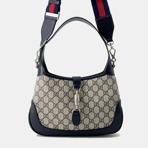 Gucci Beige/Black GG Canvas Small Jackie 1961 Shoulder Bag - Gucci - Modalova