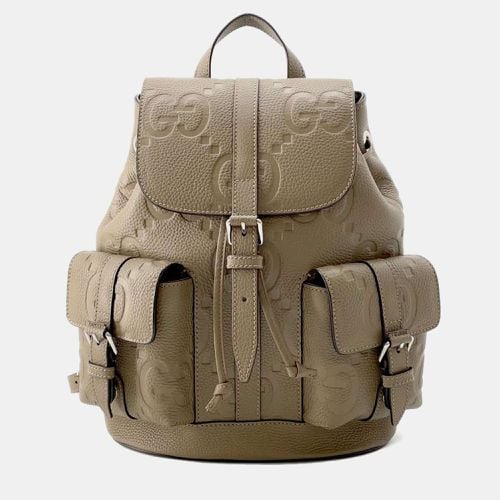 Gucci Beige Jumbo GG Leather Backpack - Gucci - Modalova